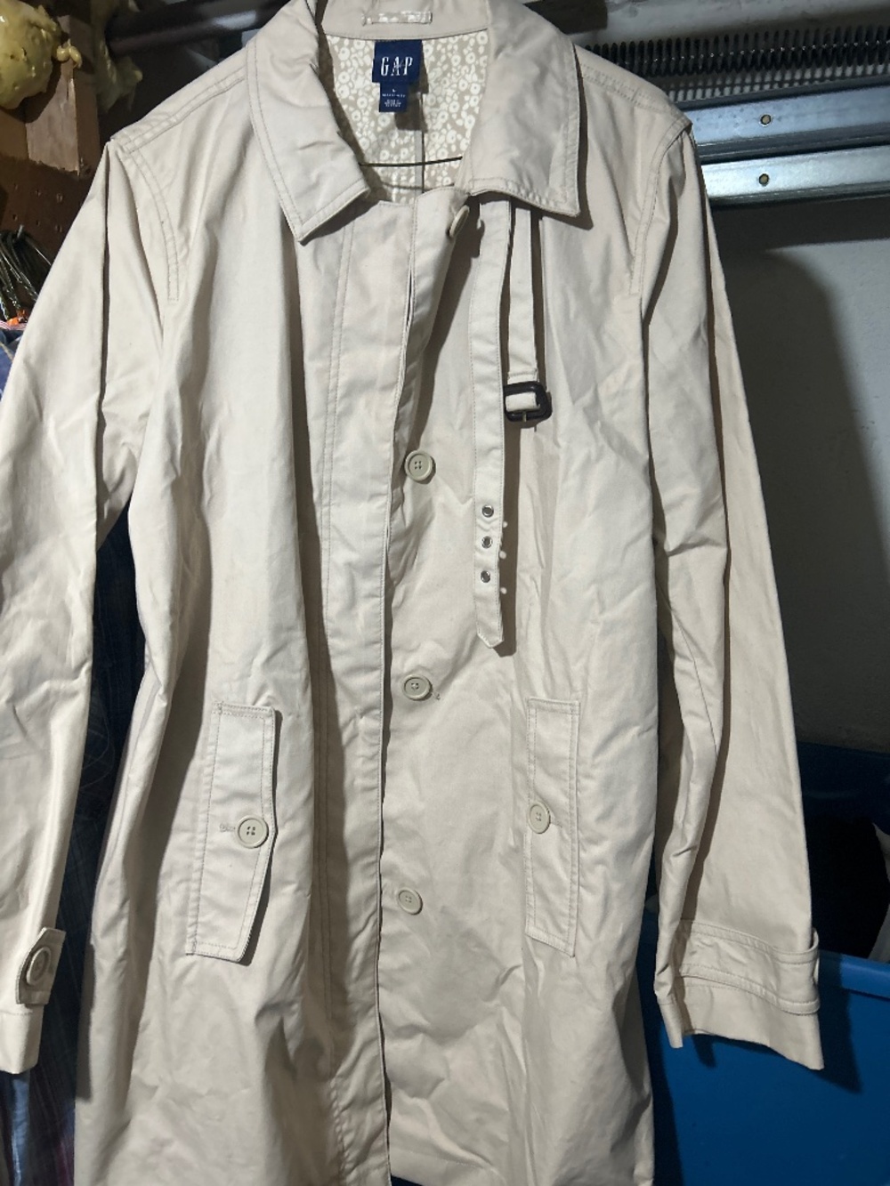 Vintage Gap Women Tan Peacoat size Large